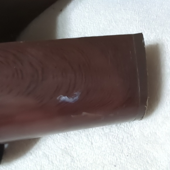 Black Leather Wood Platform Clogs With Studs - Picture 9 of 10